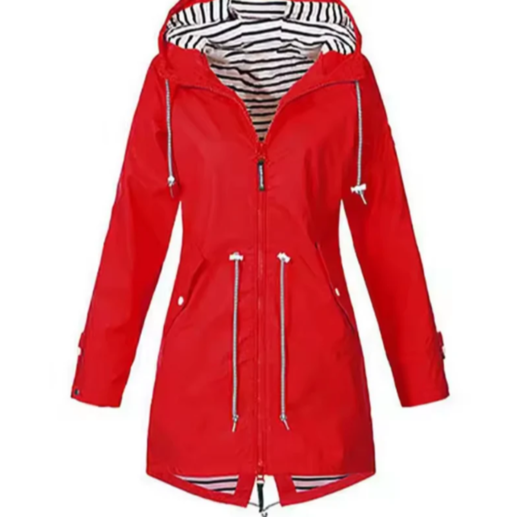 Giacca impermeabile da donna con cappuccio