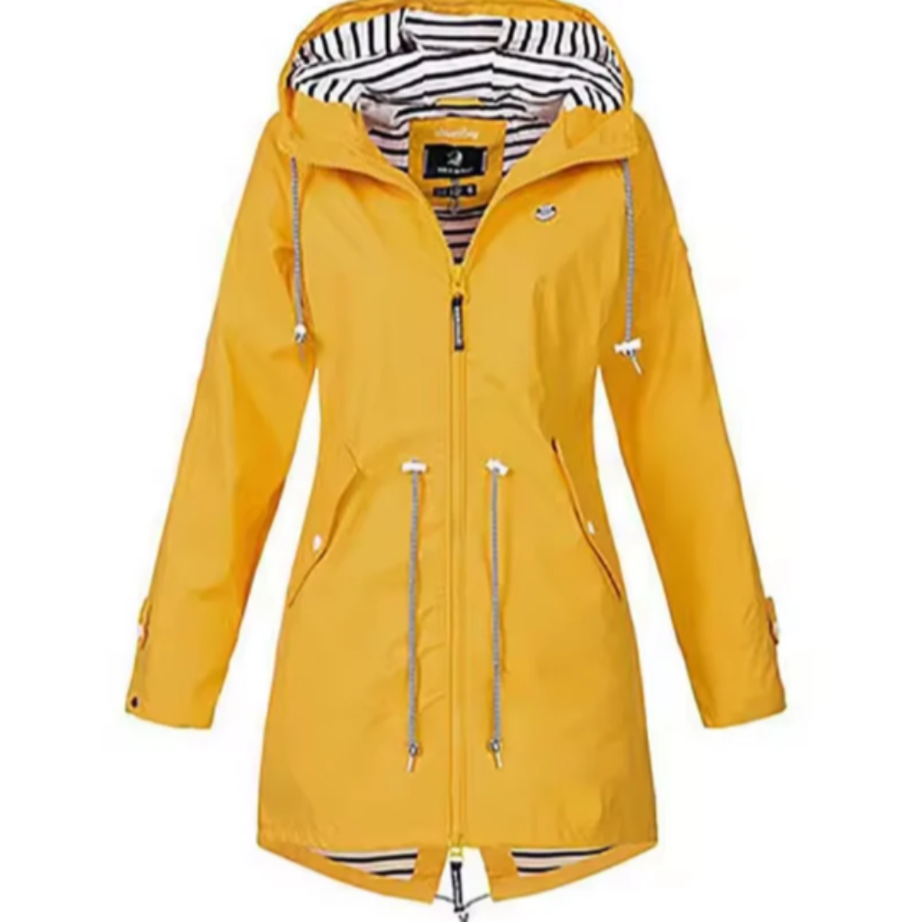 Giacca impermeabile da donna con cappuccio