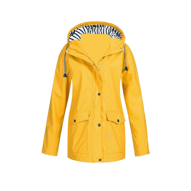 Giacca impermeabile da donna dal design moderno per tutti i giorni