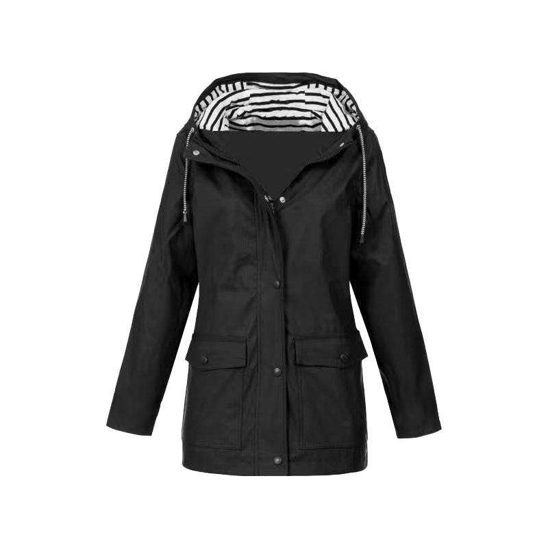 Giacca impermeabile da donna dal design moderno per tutti i giorni
