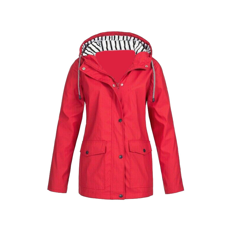 Giacca impermeabile da donna dal design moderno per tutti i giorni
