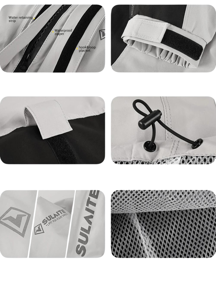 Giacca Impermeabile da Pioggia e Pantaloni Unisex