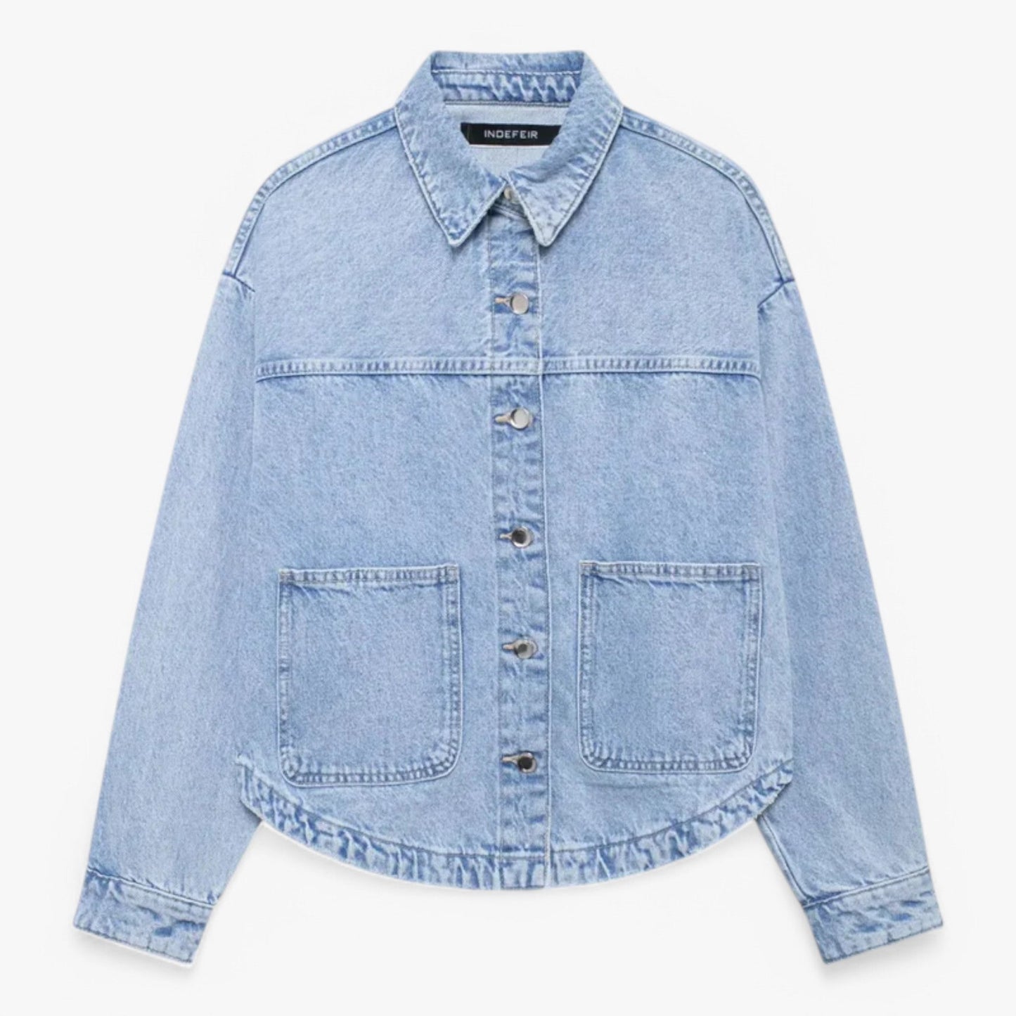 Giacca in Jeans Leggera da Donna - Giacca Mezza Stagione Traspirante per l'Uso Quotidiano