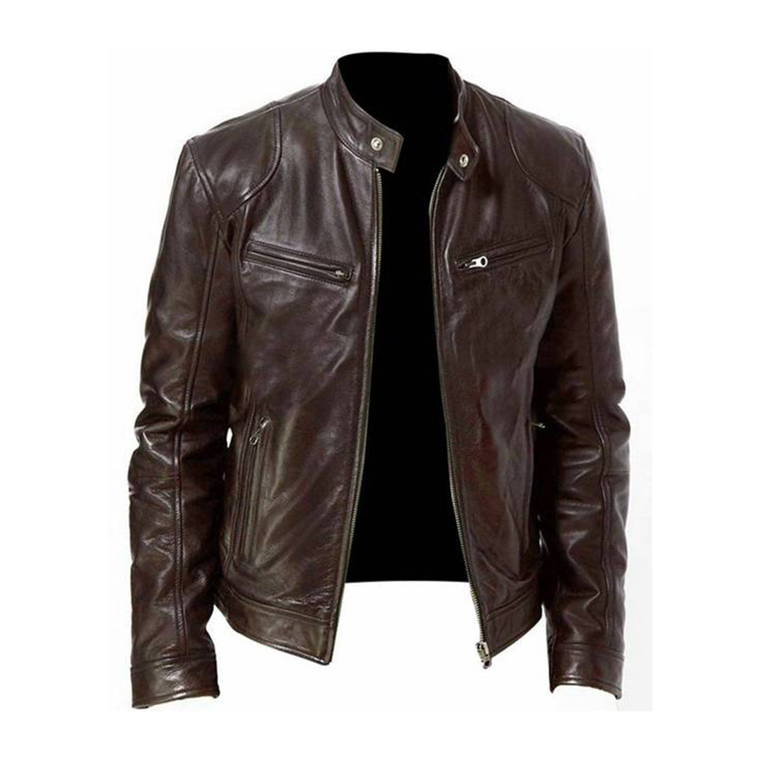 Giacca in pelle da uomo – Stile elegante per ogni occasione
