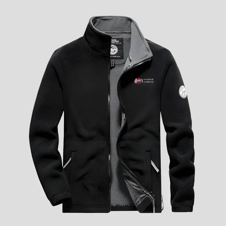 Giacca in pile outdoor casual da uomo