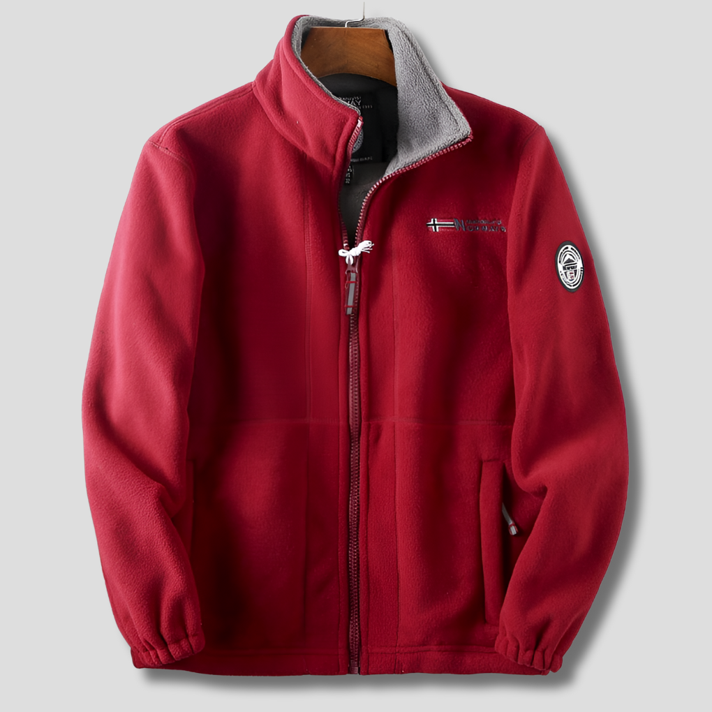 Giacca in pile outdoor casual da uomo