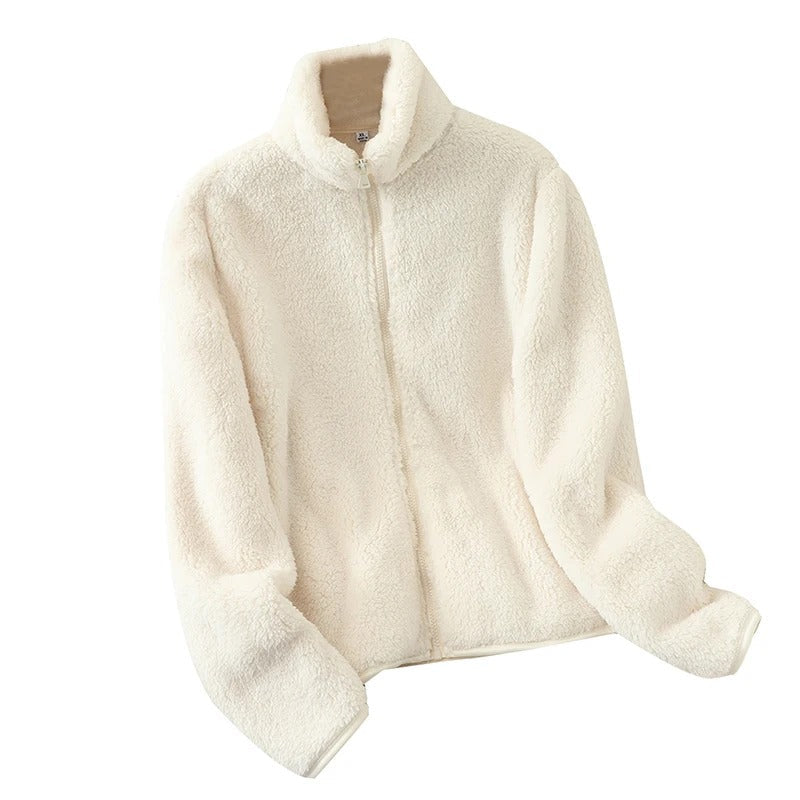 Giacca in pile reversibile da donna