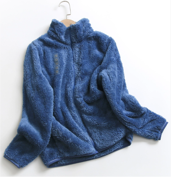 Giacca in pile reversibile da donna