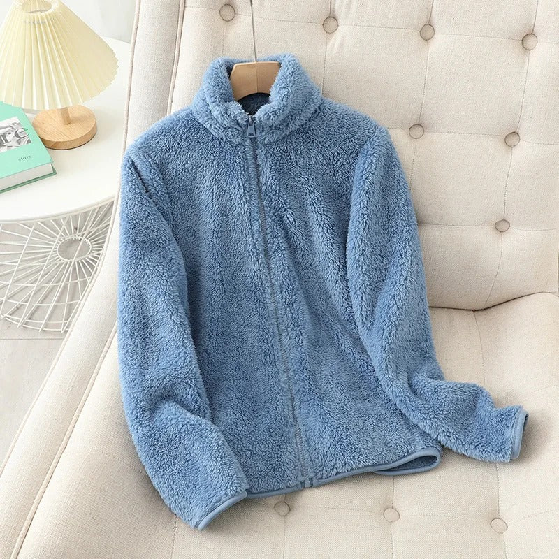 Giacca in pile reversibile da donna