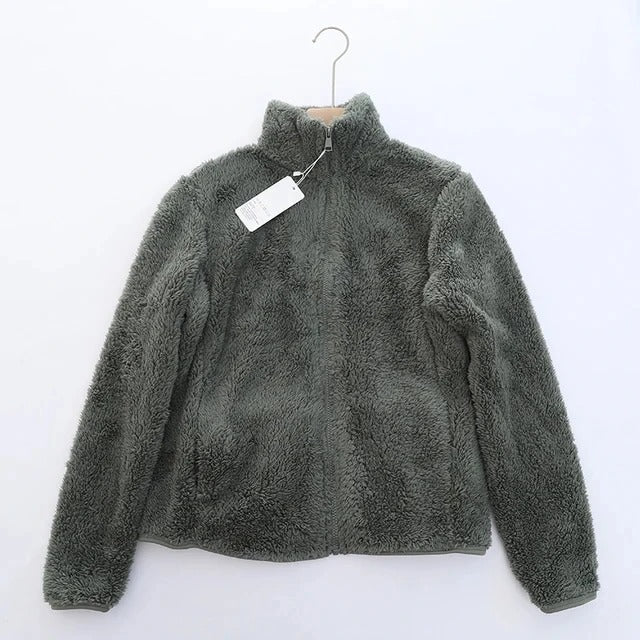 Giacca in pile reversibile da donna