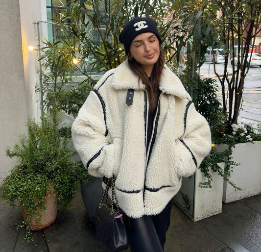 Giacca invernale da donna in sherpa