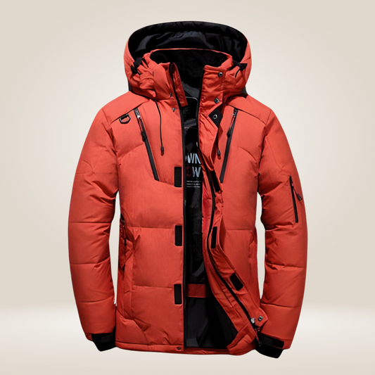 Giacca parka invernale da uomo – Cappotto impermeabile e antivento con spessa fodera in fleece
