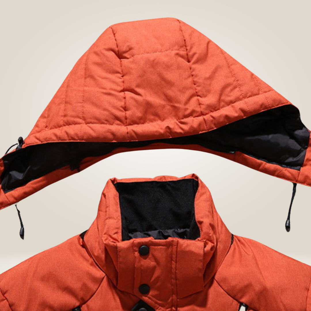 Giacca parka invernale da uomo – Cappotto impermeabile e antivento con spessa fodera in fleece