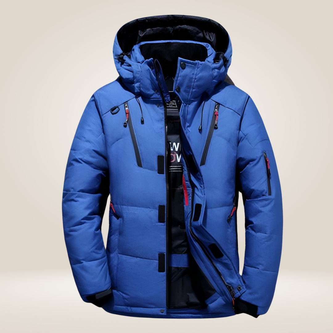 Giacca parka invernale da uomo – Cappotto impermeabile e antivento con spessa fodera in fleece