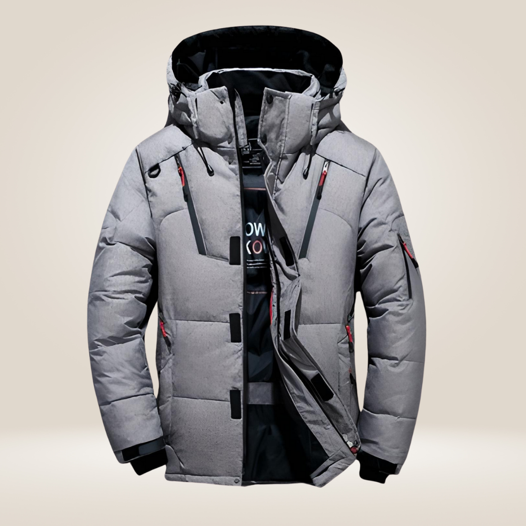 Giacca parka invernale da uomo – Cappotto impermeabile e antivento con spessa fodera in fleece