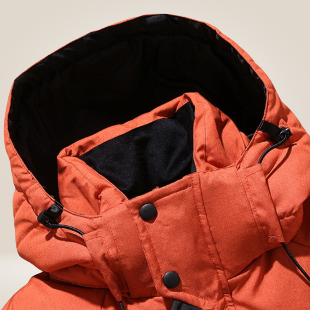 Giacca parka invernale da uomo – Cappotto impermeabile e antivento con spessa fodera in fleece