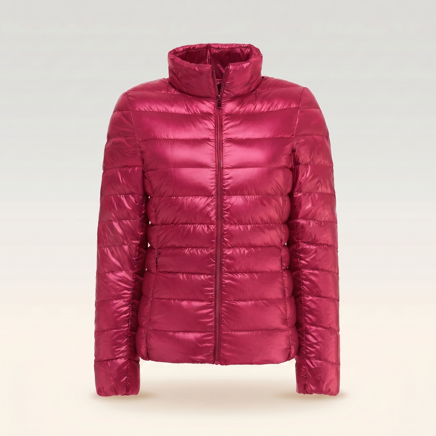 Giacca piumino trapuntata ultraleggera da donna | Cappotto invernale ripiegabile e tascabile