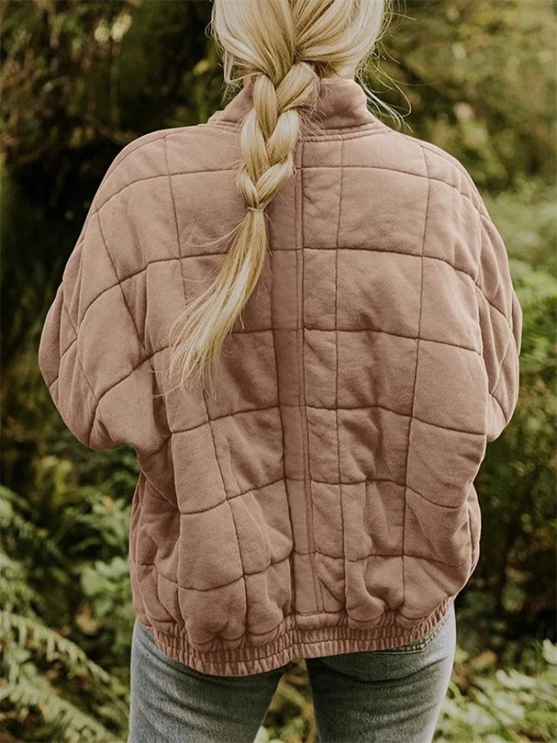 Giacca trapuntata elegante con zip