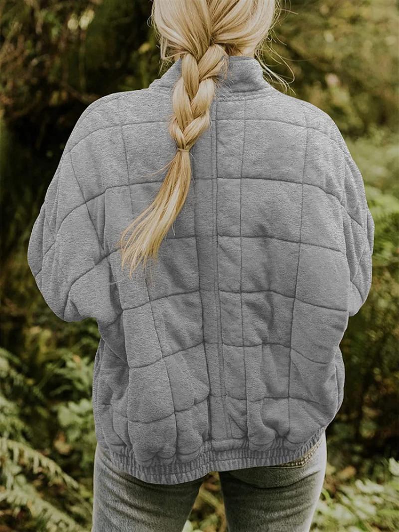 Giacca trapuntata elegante con zip