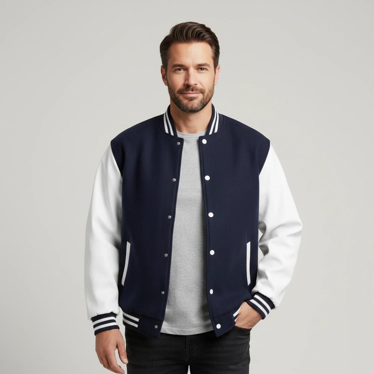 Giacca varsity classica da uomo