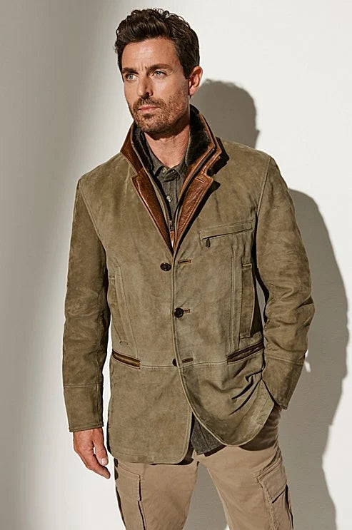 Giacca vintage elegante da uomo - Comfort e stile intramontabile