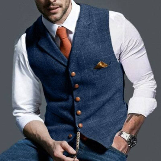 Gilet da abito leggero – Elegante motivo a quadri e abbigliamento tutti i giorni