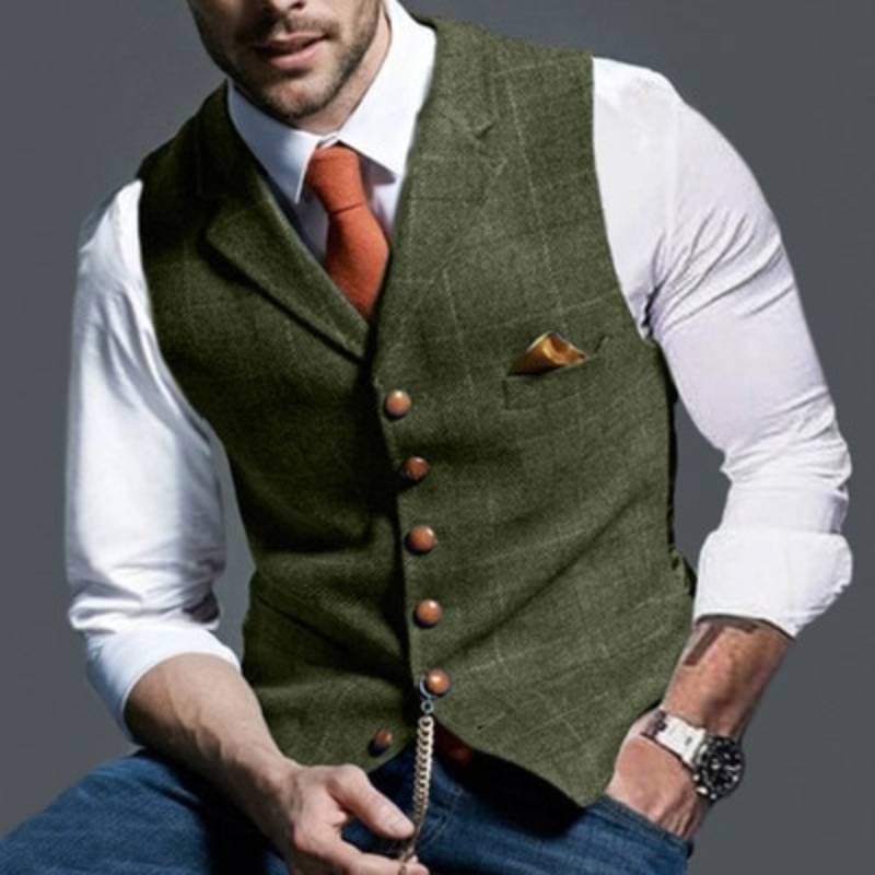 Gilet da abito leggero – Elegante motivo a quadri e abbigliamento tutti i giorni