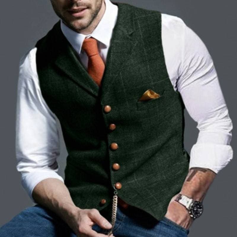 Gilet da abito leggero – Elegante motivo a quadri e abbigliamento tutti i giorni