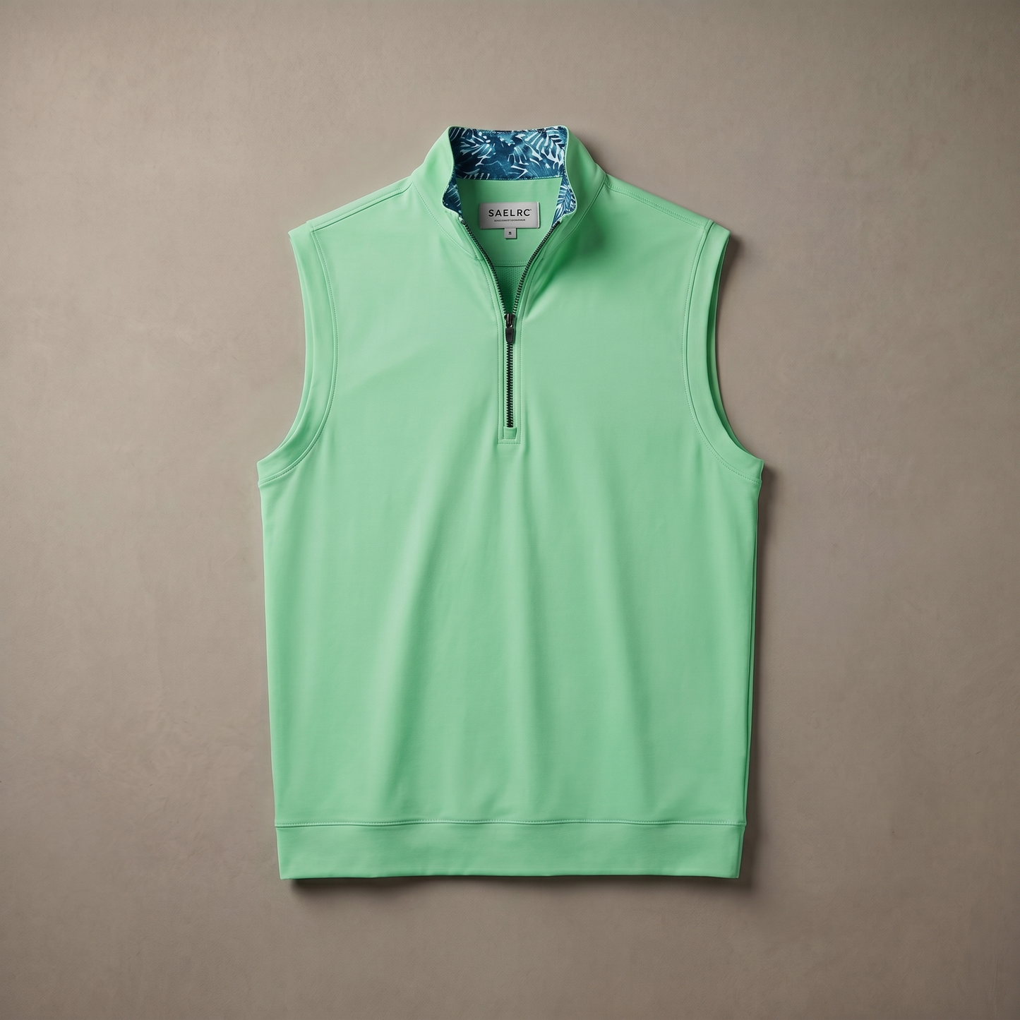 Gilet da golf da uomo stretch con zip a un quarto | Abbigliamento tecnico antivento e traspirante