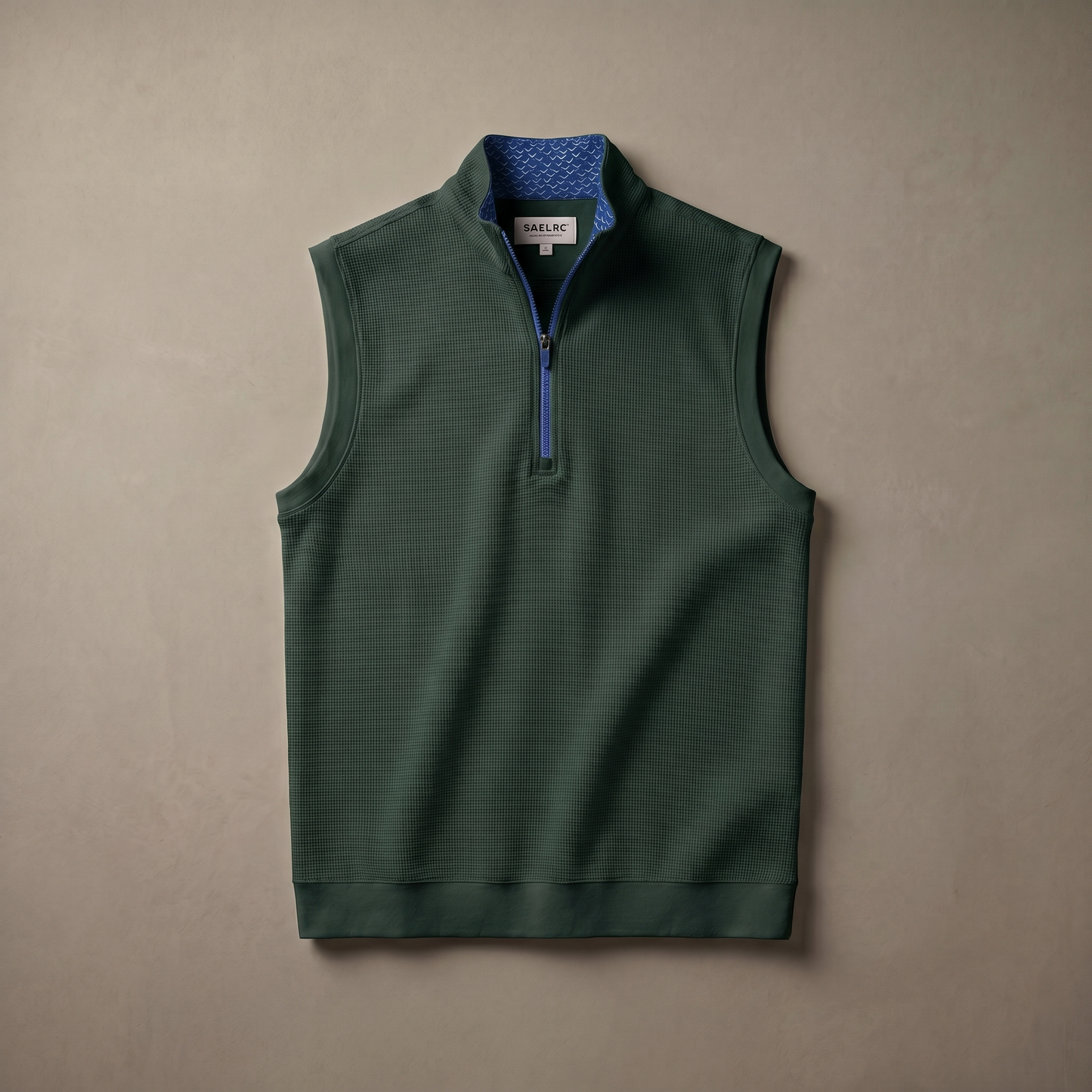Gilet da golf da uomo stretch con zip a un quarto | Abbigliamento tecnico antivento e traspirante