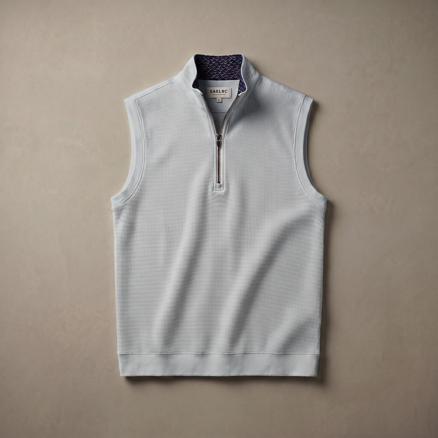 Gilet da golf da uomo stretch con zip a un quarto | Abbigliamento tecnico antivento e traspirante