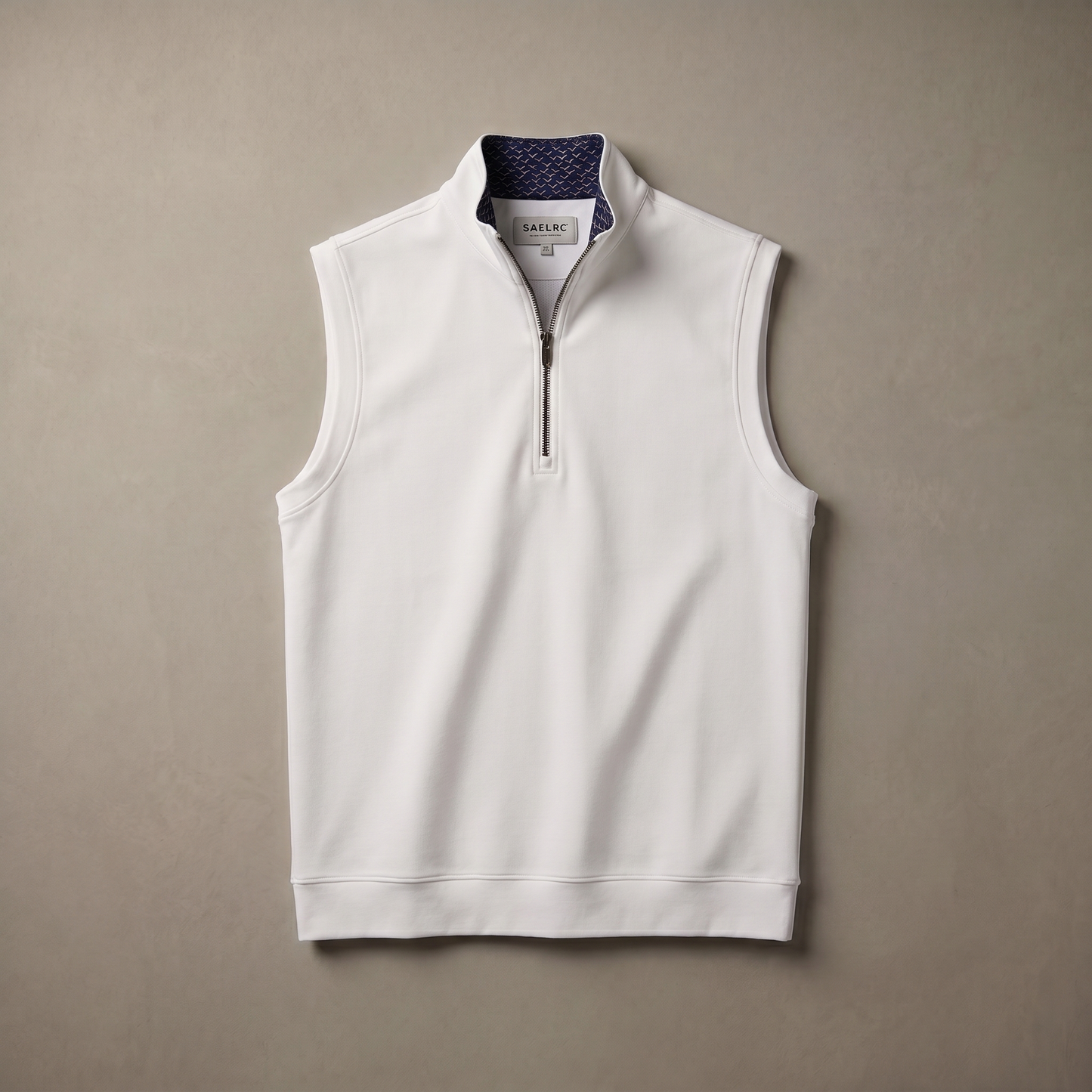 Gilet da golf da uomo stretch con zip a un quarto | Abbigliamento tecnico antivento e traspirante