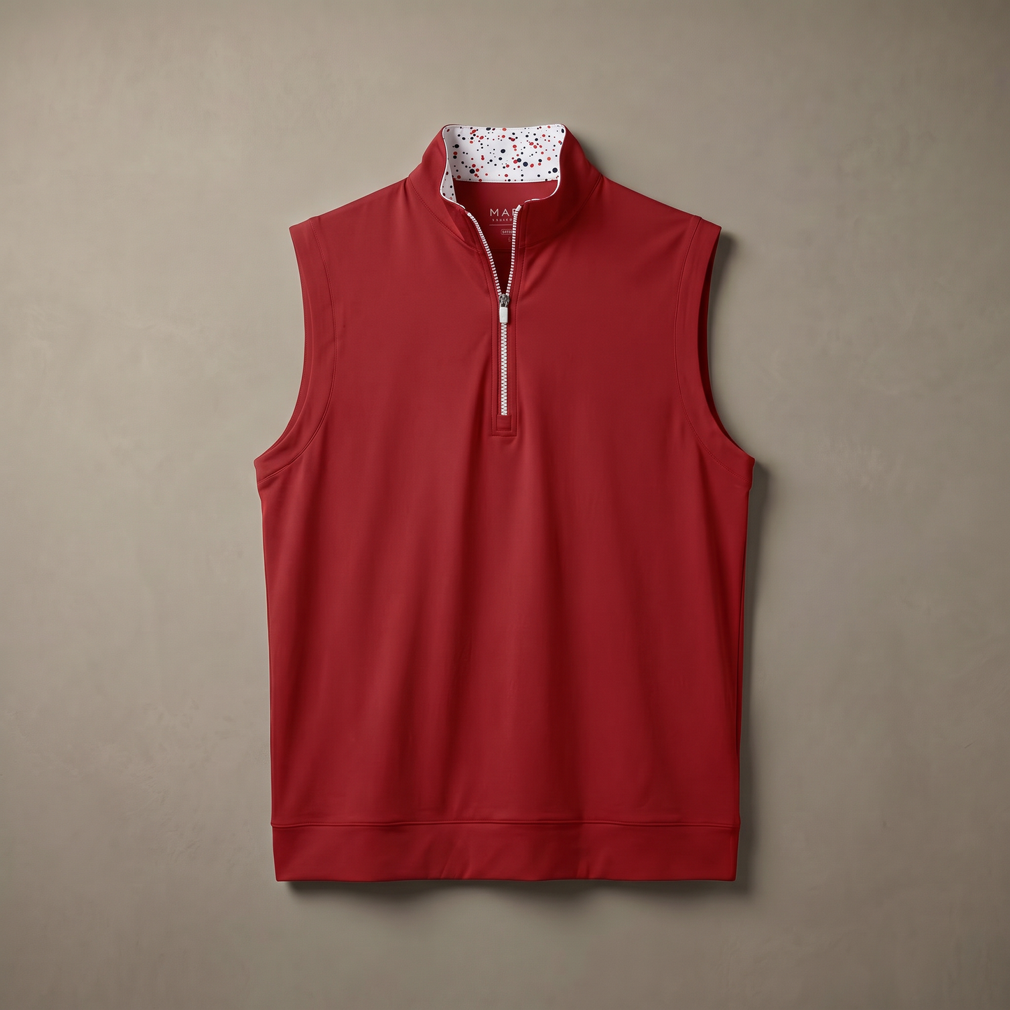 Gilet da golf da uomo stretch con zip a un quarto | Abbigliamento tecnico antivento e traspirante
