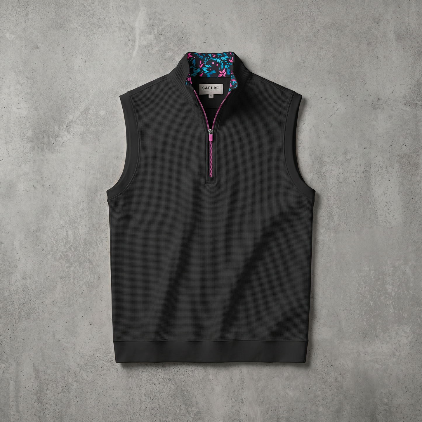 Gilet da golf da uomo stretch con zip a un quarto | Abbigliamento tecnico antivento e traspirante