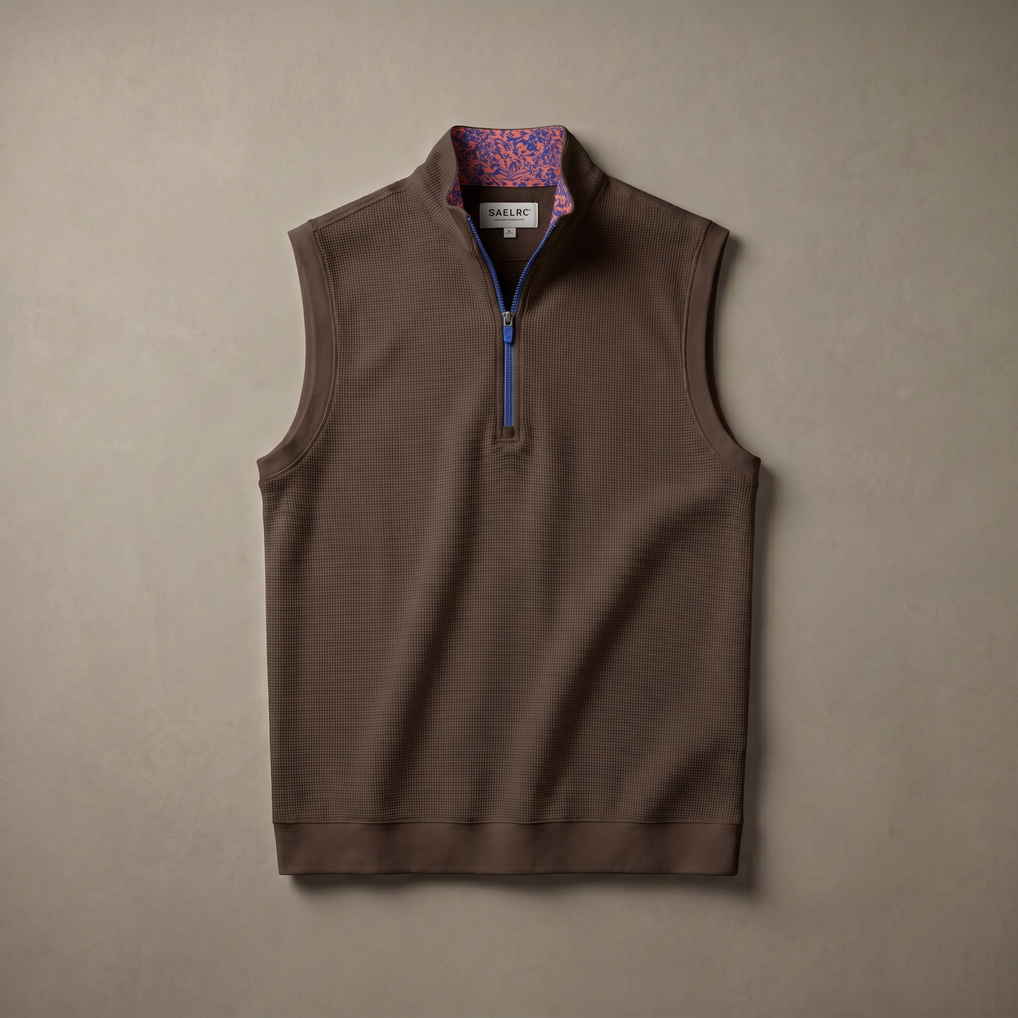 Gilet da golf da uomo stretch con zip a un quarto | Abbigliamento tecnico antivento e traspirante