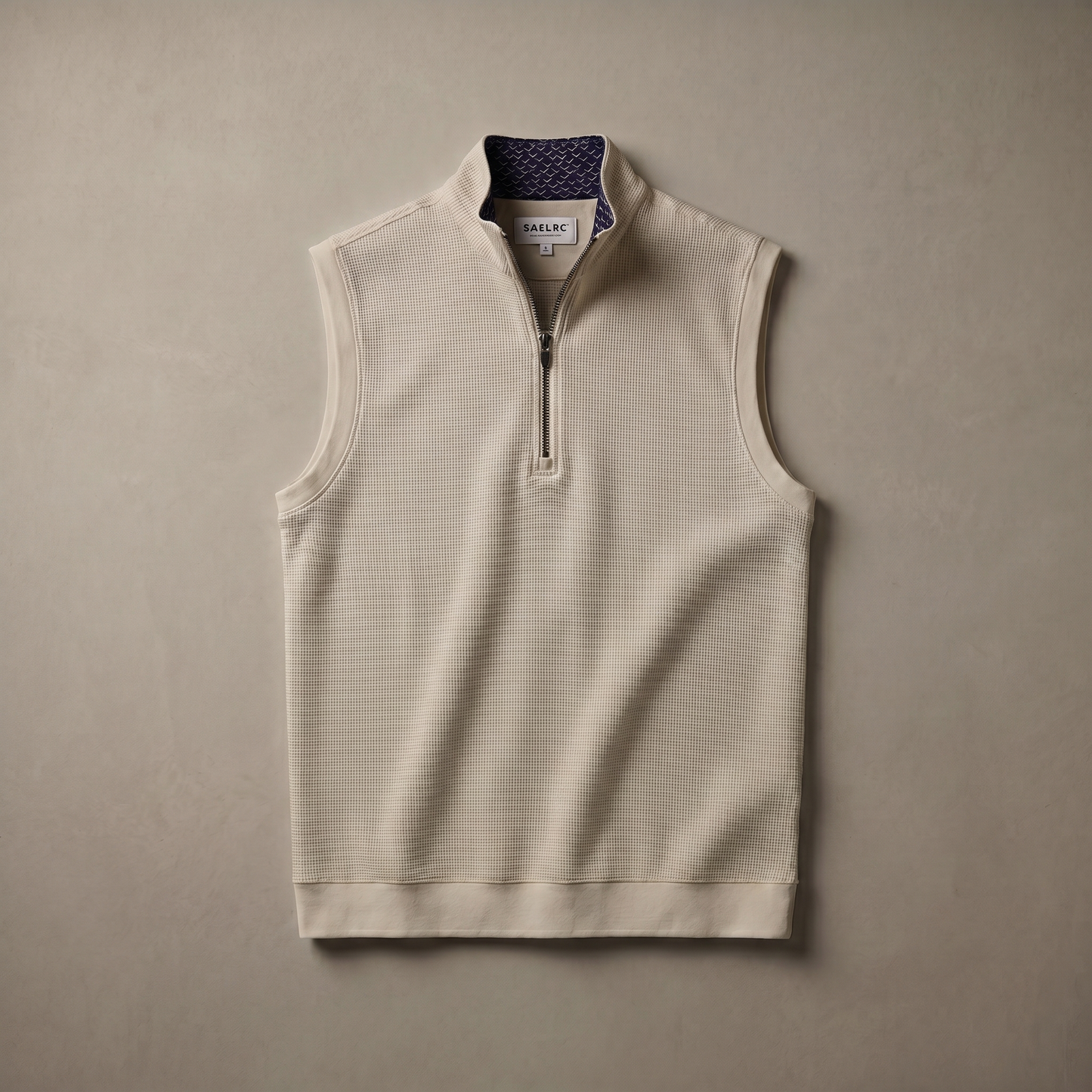 Gilet da golf da uomo stretch con zip a un quarto | Abbigliamento tecnico antivento e traspirante