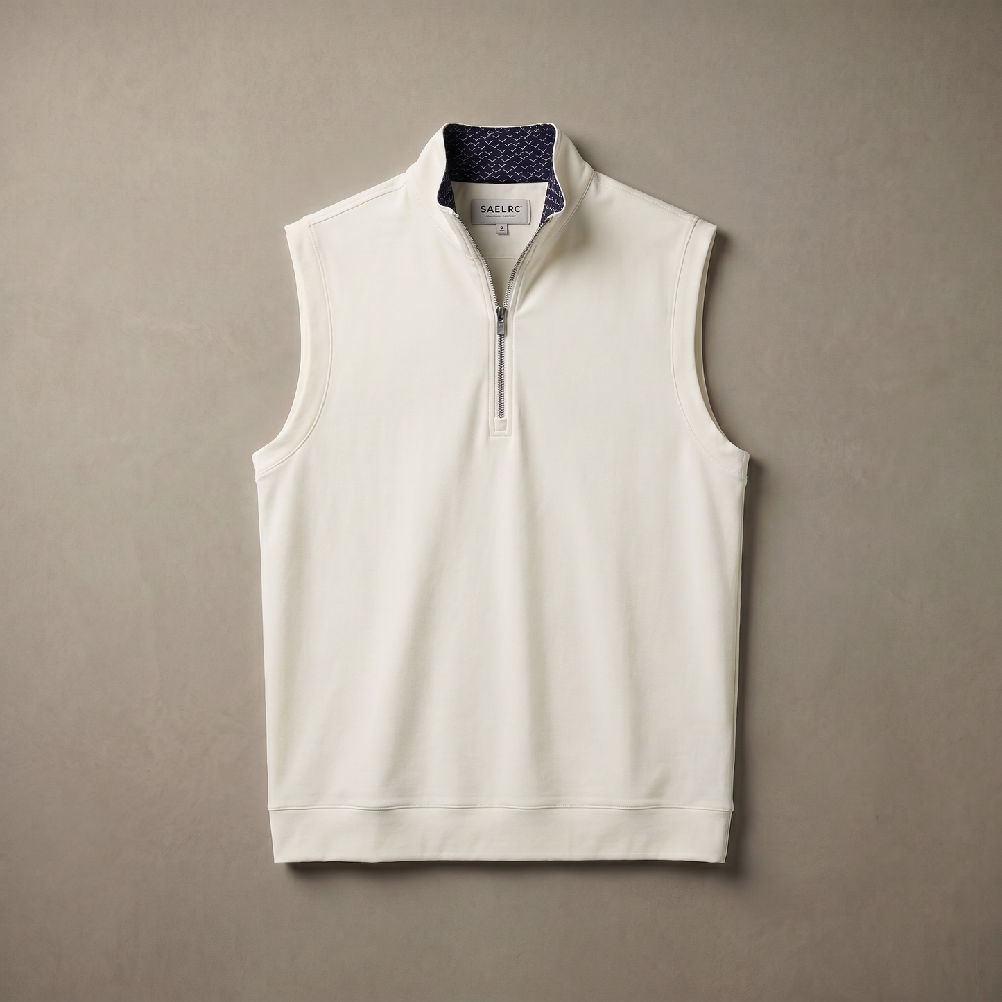 Gilet da golf da uomo stretch con zip a un quarto | Abbigliamento tecnico antivento e traspirante