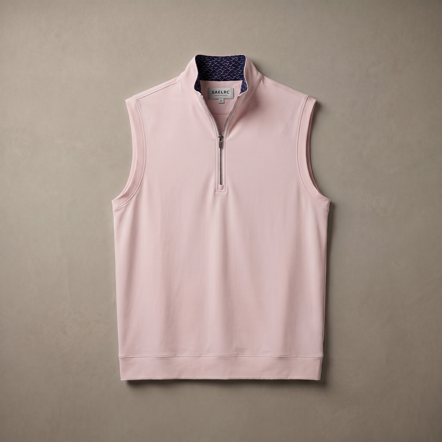 Gilet da golf da uomo stretch con zip a un quarto | Abbigliamento tecnico antivento e traspirante