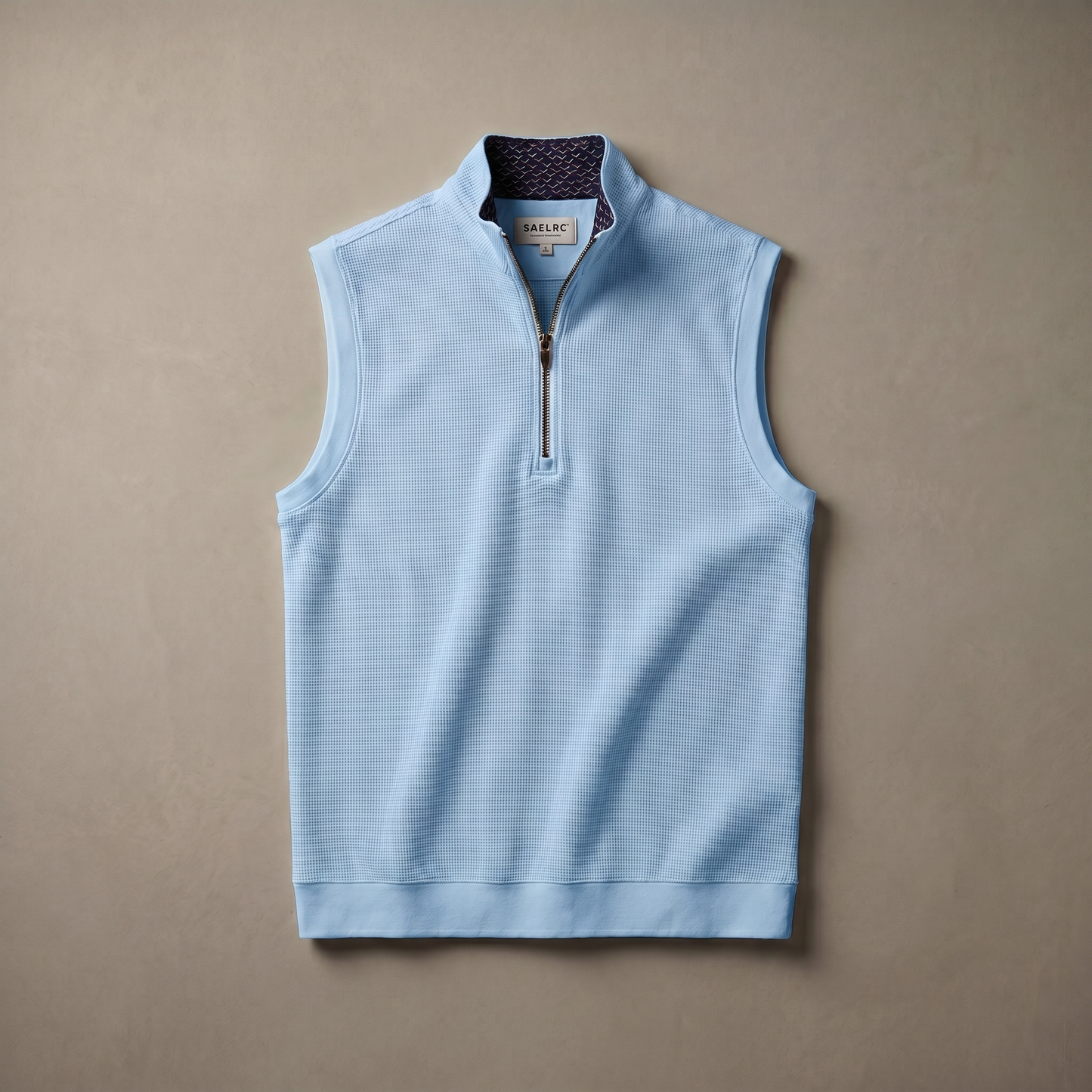 Gilet da golf da uomo stretch con zip a un quarto | Abbigliamento tecnico antivento e traspirante