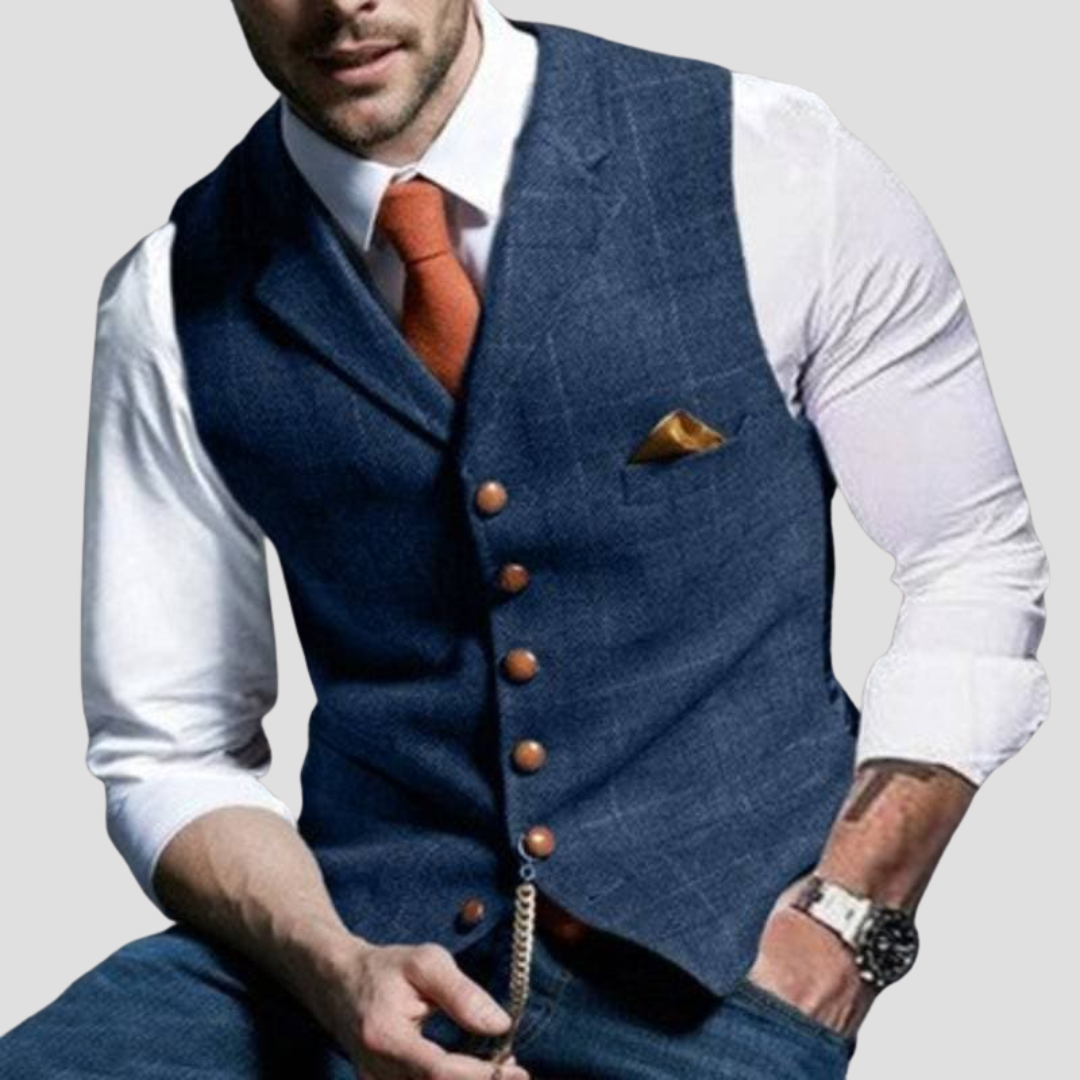Gilet Elegante Senza Maniche da Uomo Versatile