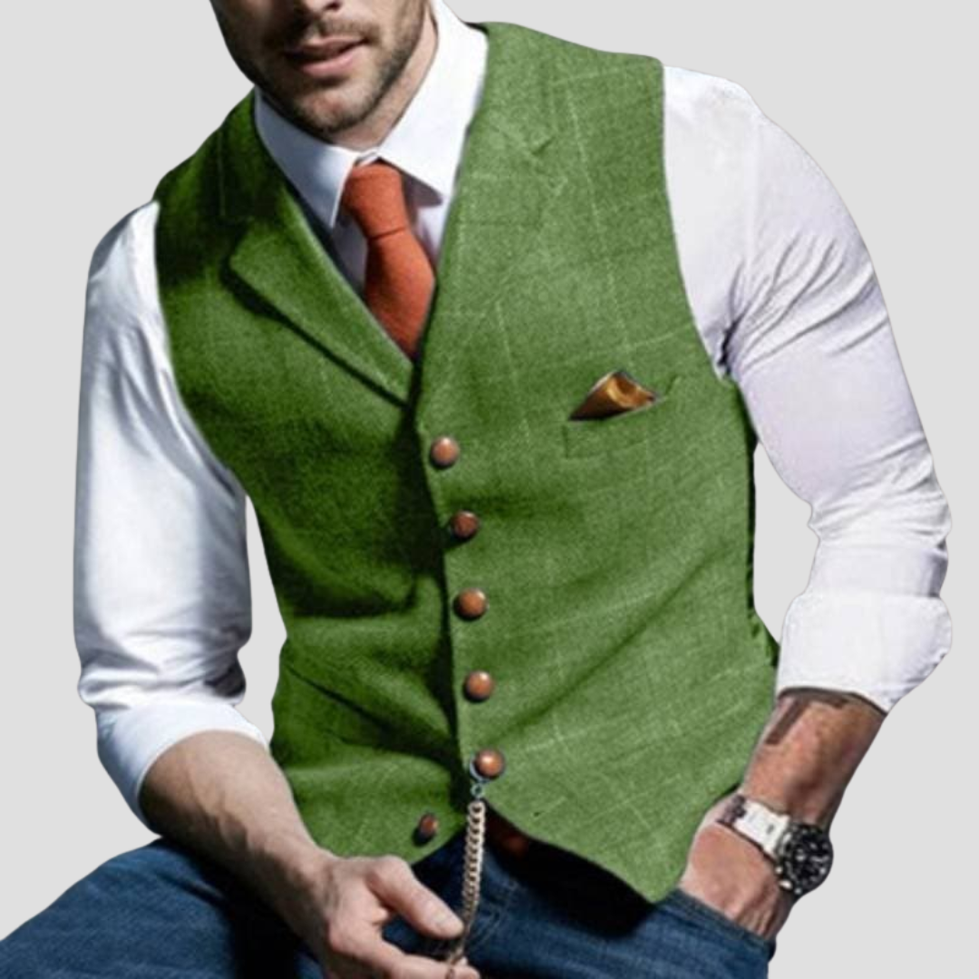 Gilet Elegante Senza Maniche da Uomo Versatile