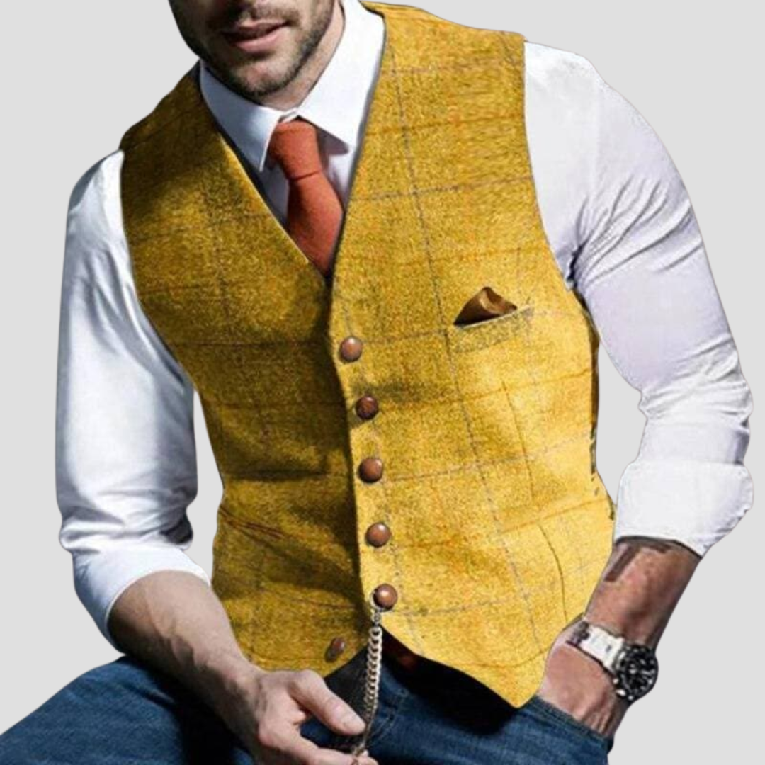 Gilet Elegante Senza Maniche da Uomo Versatile