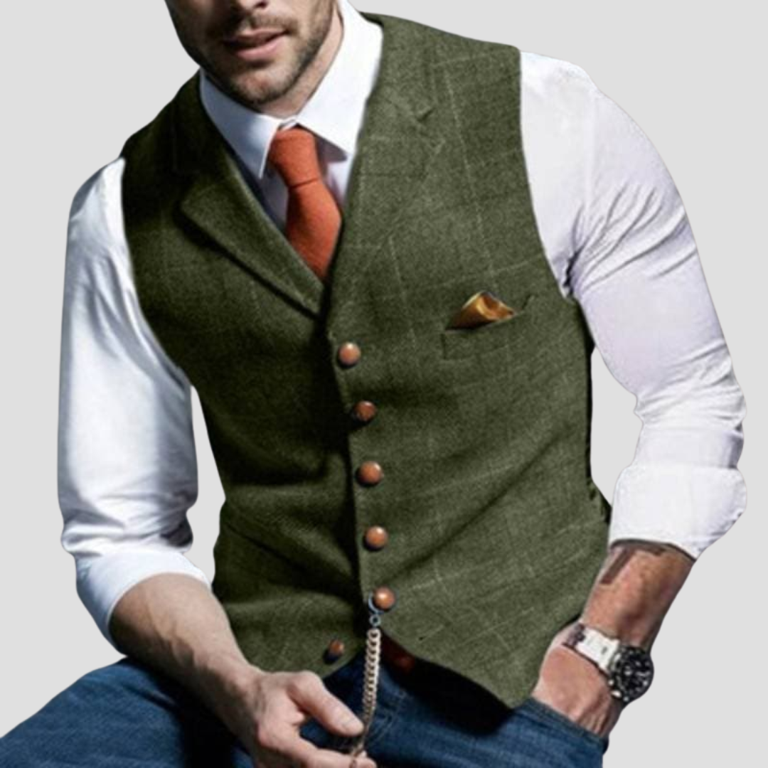 Gilet Elegante Senza Maniche da Uomo Versatile