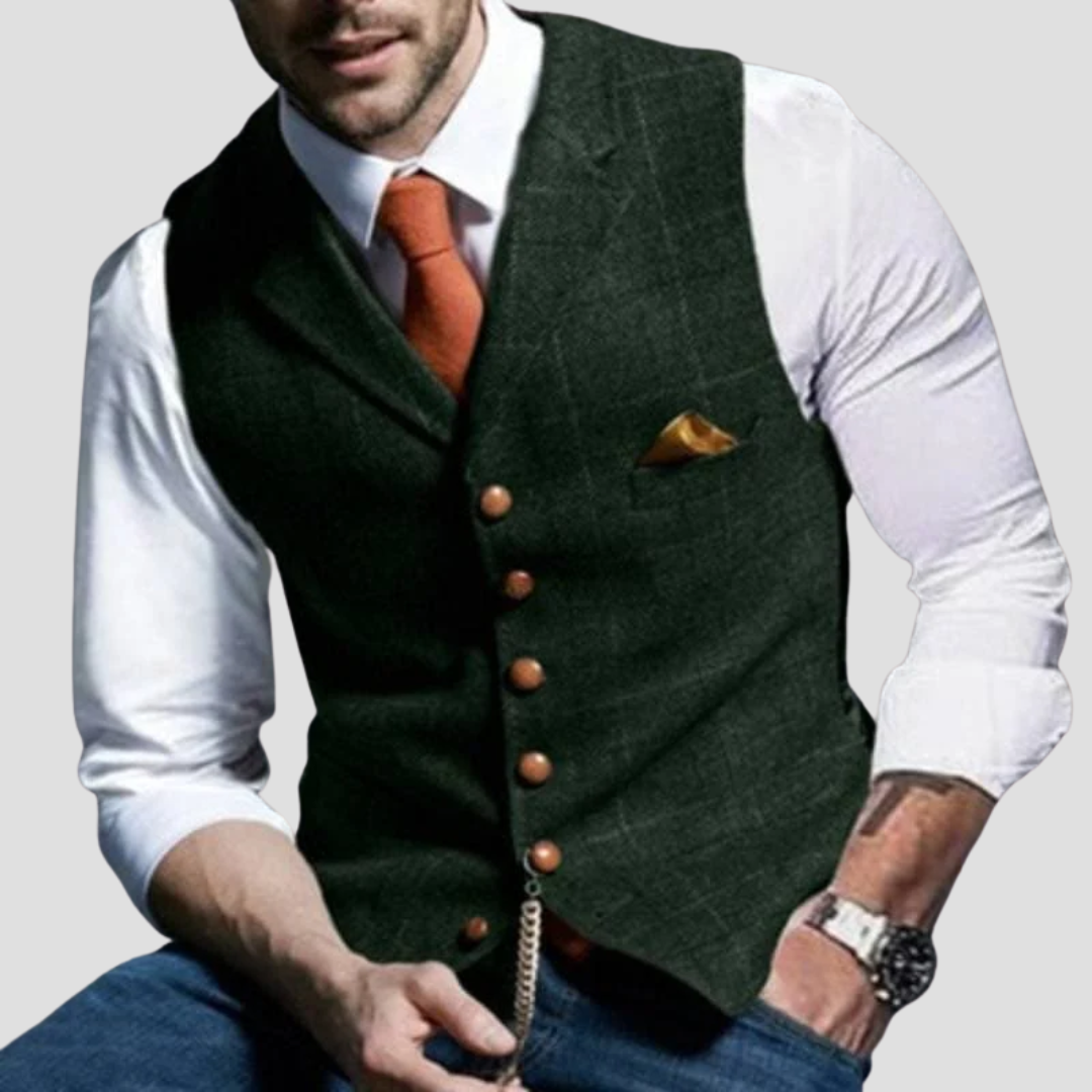 Gilet Elegante Senza Maniche da Uomo Versatile