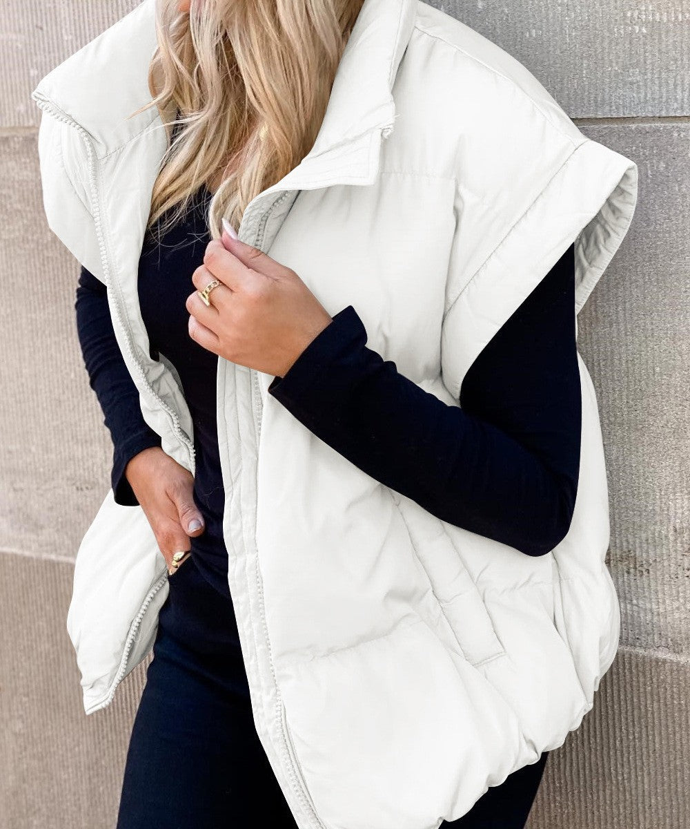 Gilet imbottito smanicato da donna