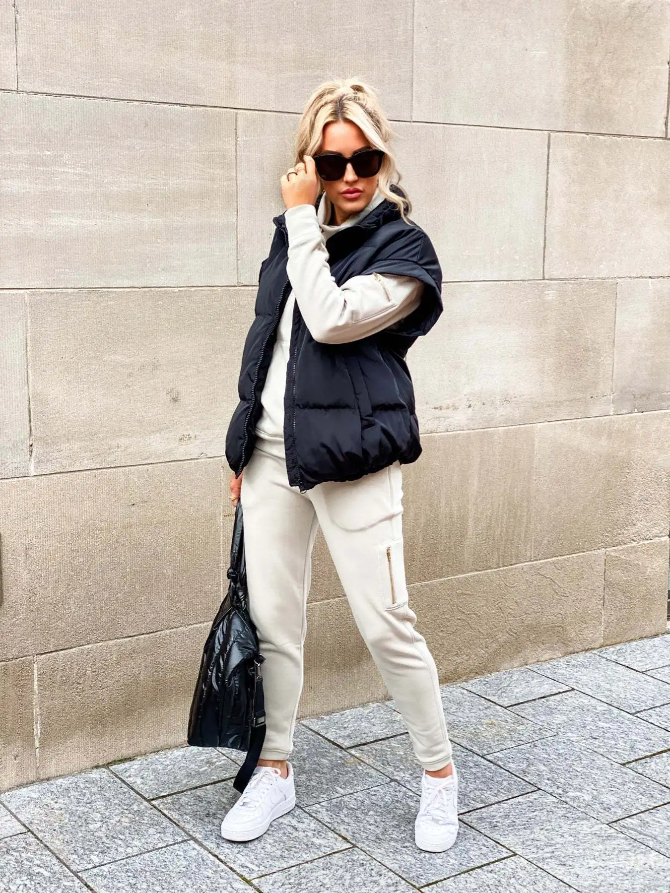 Gilet imbottito smanicato da donna