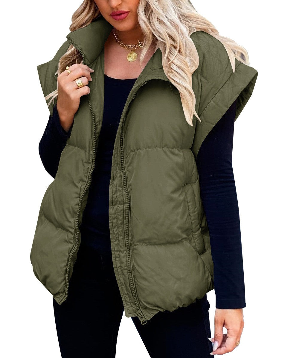 Gilet imbottito smanicato da donna
