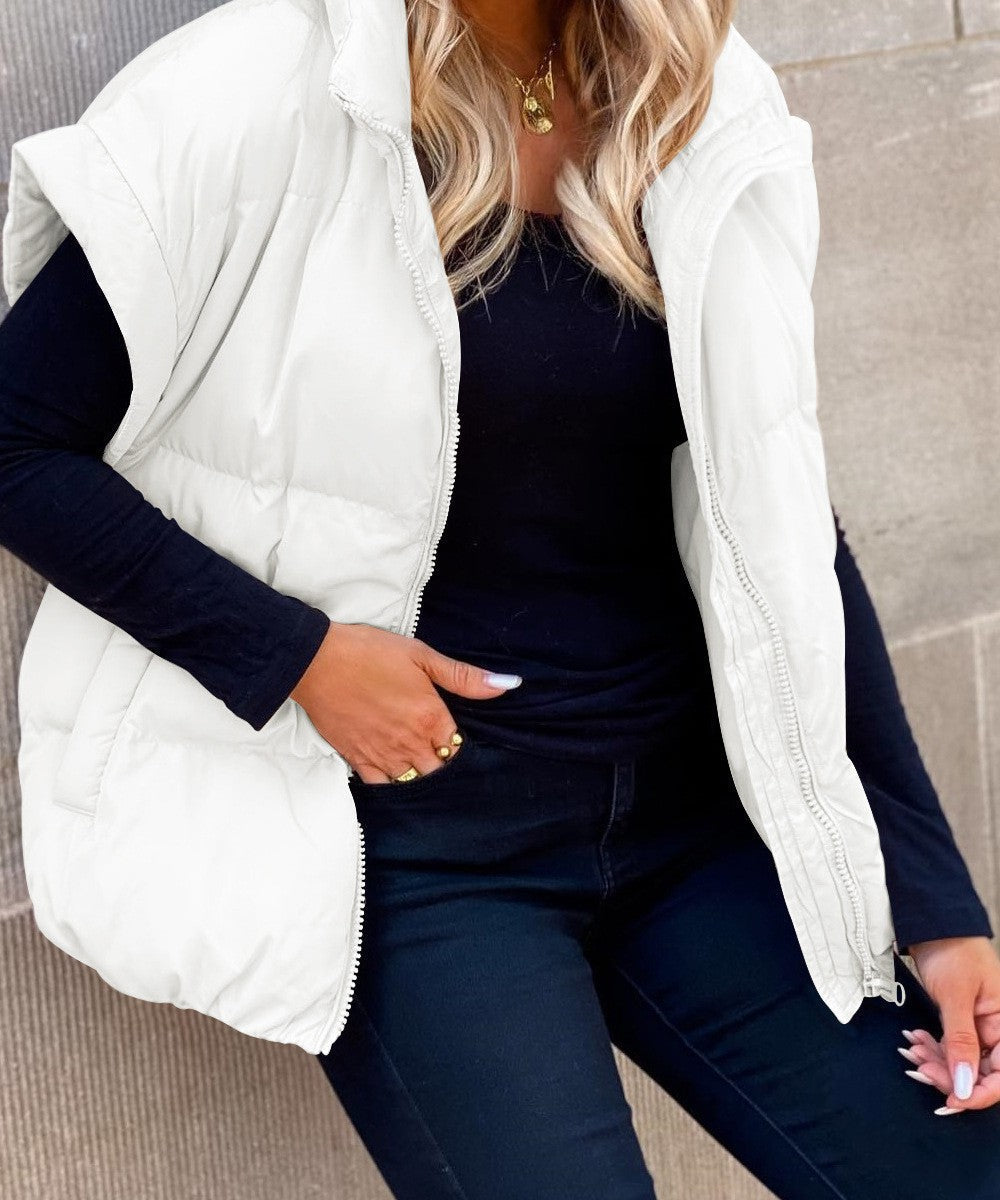 Gilet imbottito smanicato da donna