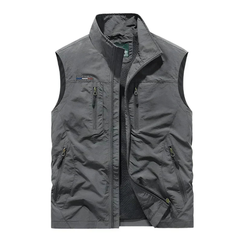 Gilet Outdoor Leggero da Uomo con Zip
