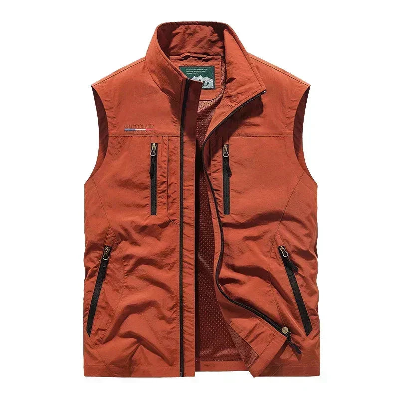 Gilet Outdoor Leggero da Uomo con Zip